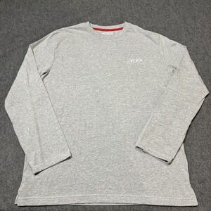 Tumi Shirt Mens L Gray Long Sleeve Crewneck Air India Travel Logo Tee Luggage